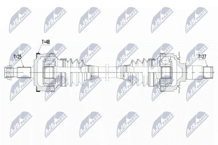 Піввісь NTY NPW-ME-140 (фото 1)