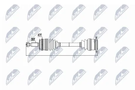 Правая передняя полуось в сборе NTY NPW-MS-001