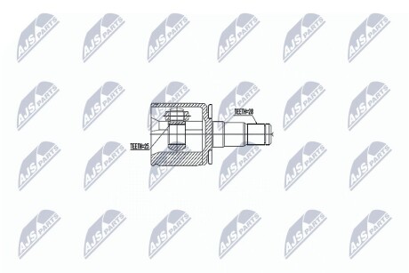 ШРУС внутренний левый NTY NPW-MS-047