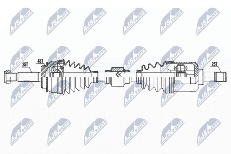 Полуось NTY NPW-MS-049 (фото 1)