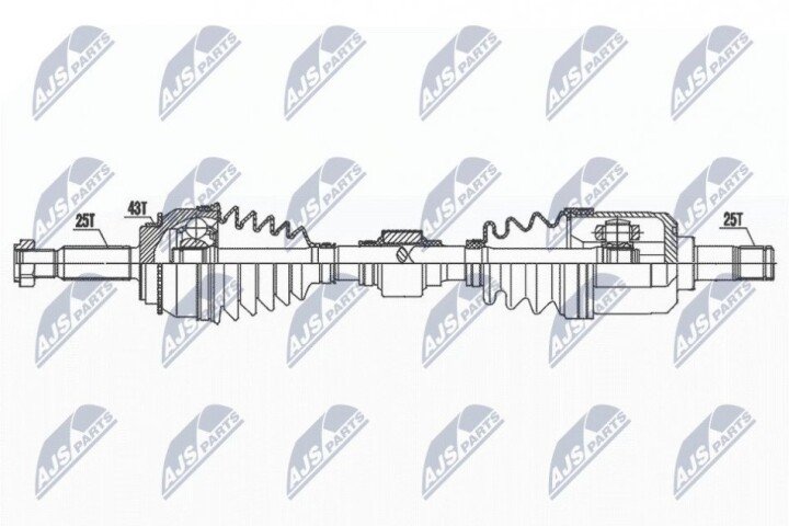 Піввісь NTY NPW-MS-049 (фото 1)