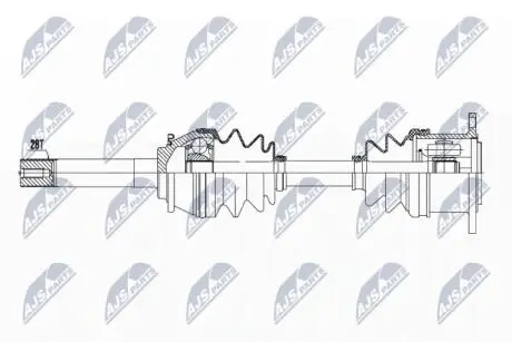Полуось NTY NPW-MS-051