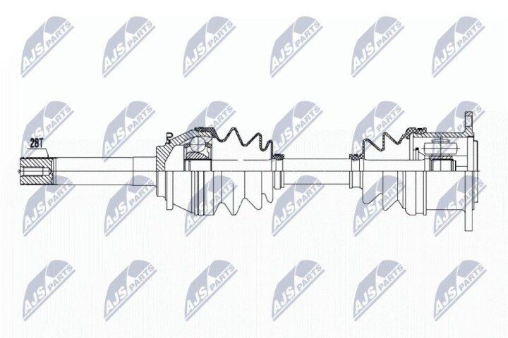 Піввісь NTY NPW-MS-051 (фото 1)