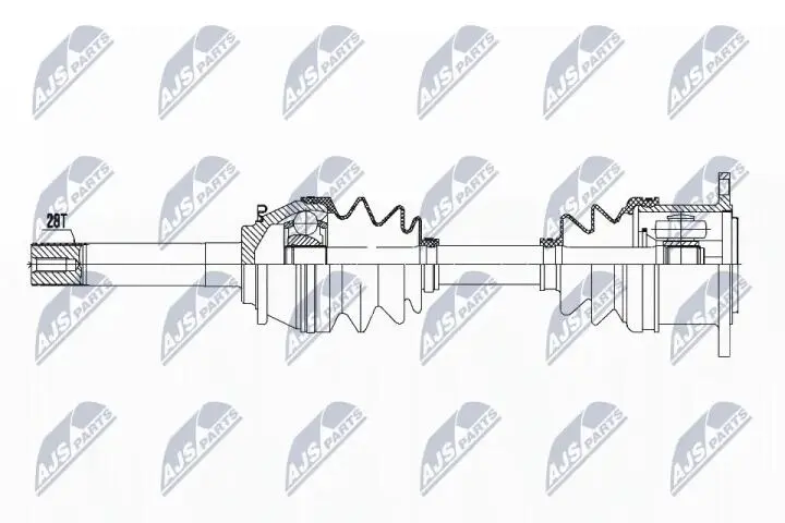 Полуось NTY NPW-MS-051 (фото 1)