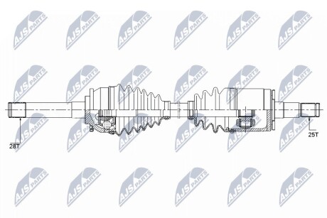 Полуось NTY NPW-MS-057 (фото 1)