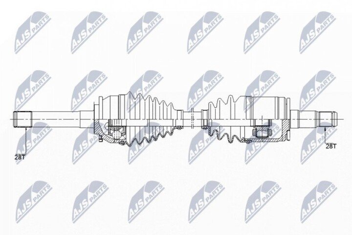 Піввісь NTY NPW-MS-059 (фото 1)