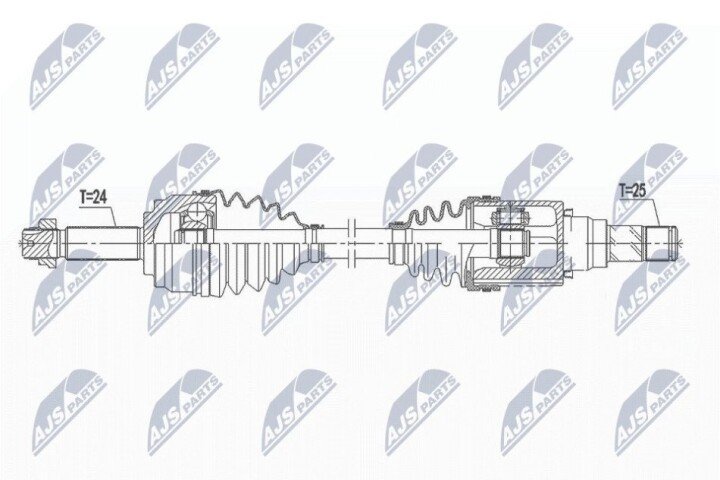 Піввісь NTY NPW-MS-063 (фото 1)