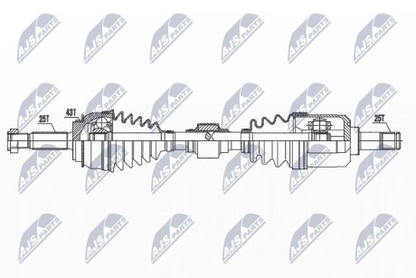 Піввісь NTY NPW-MS-071 (фото 1)