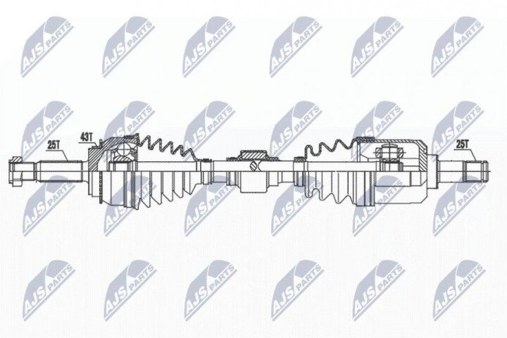 Піввісь NTY NPW-MS-071 (фото 1)