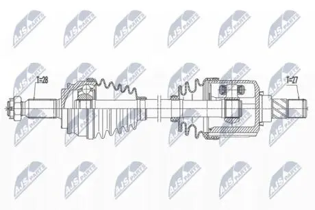 Автозапчасть NTY NPW-MS-073