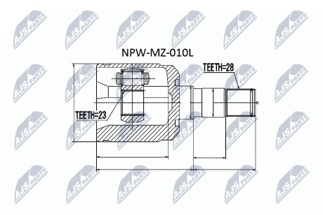 Шарнир равных угловых скоростей NTY NPW-MZ-010L