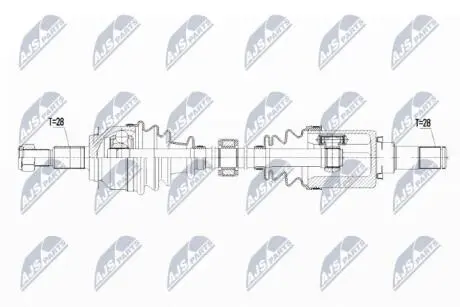 Полуось NTY NPW-MZ-054