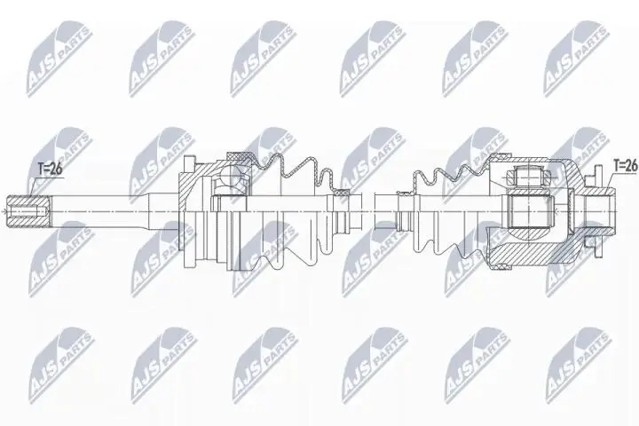 Полуось NTY NPW-MZ-068 (фото 1)