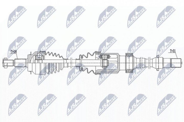 Автозапчастина NTY NPW-MZ-076 (фото 1)