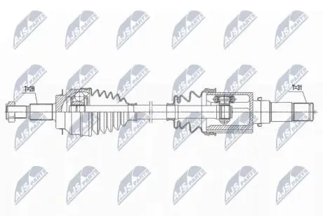 Автозапчасть NTY NPW-MZ-078