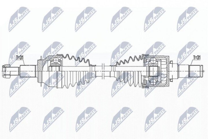 Автозапчастина NTY NPW-MZ-080 (фото 1)