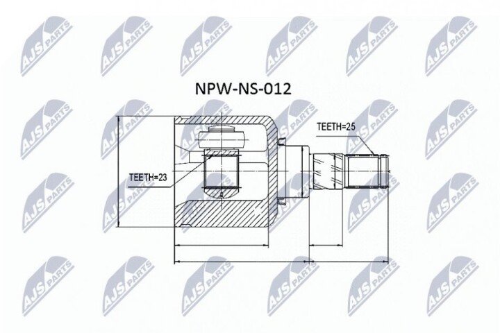 Шарнир равных угловых скоростей NTY NPW-NS-012 (фото 1)