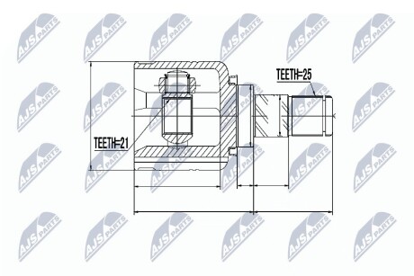 Шарнир равных угловых скоростей NTY NPW-NS-015