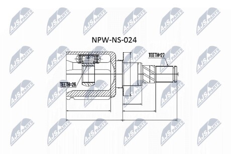 ШРКШ внутрішній (правий, лівий) NTY NPW-NS-024