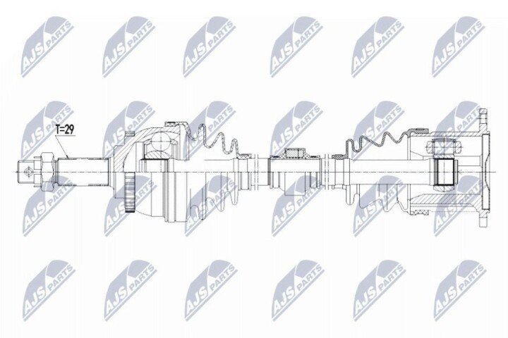 Піввісь NTY NPW-NS-066 (фото 1)