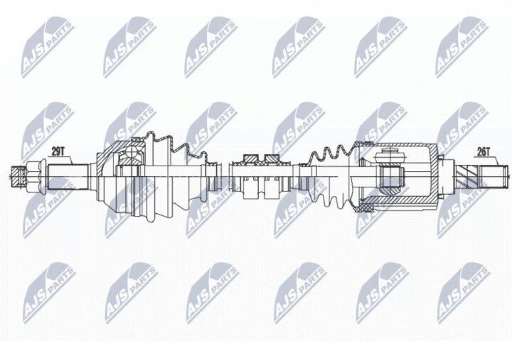 Полуось NTY NPW-NS-068 (фото 1)