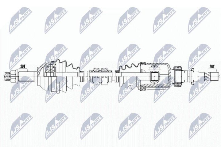 Полуось NTY NPW-NS-070 (фото 1)