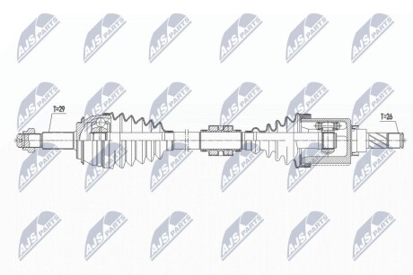 Піввісь NTY NPW-NS-072