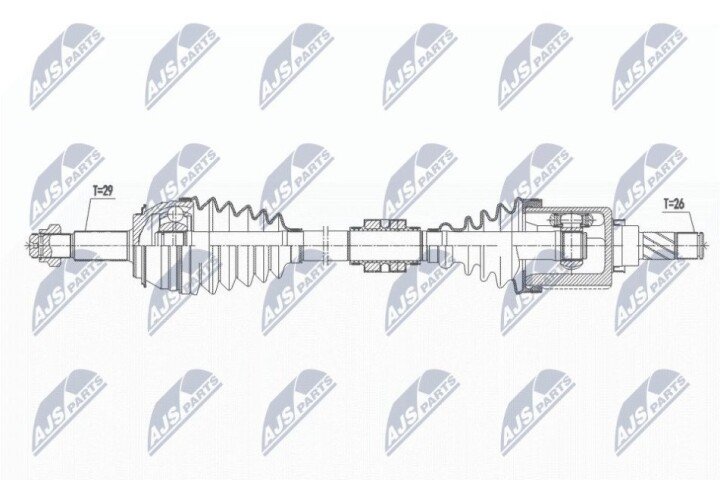 Полуось NTY NPW-NS-072 (фото 1)