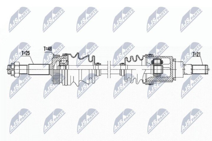 Піввісь NTY NPW-NS-076 (фото 1)