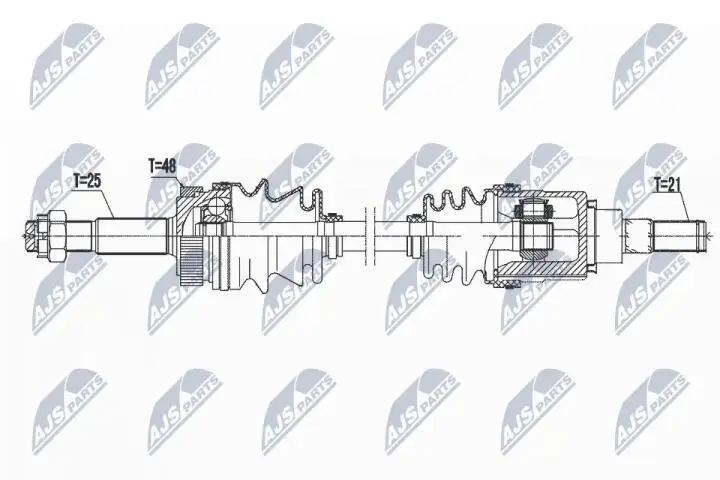Полуось NTY NPW-NS-076 (фото 1)