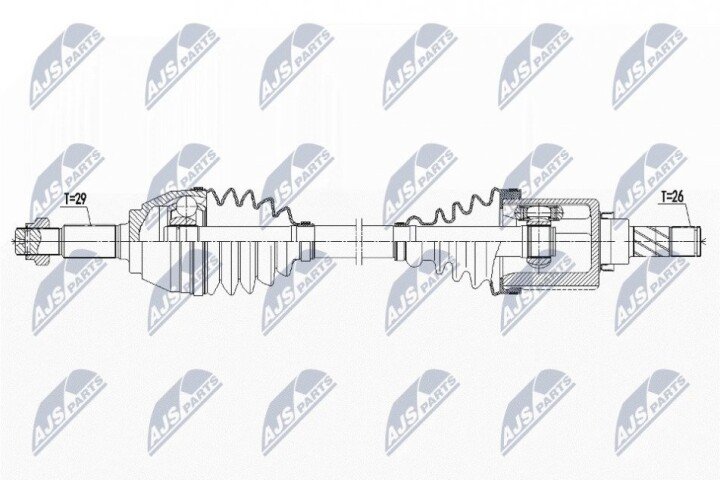 Піввісь NTY NPW-NS-090 (фото 1)