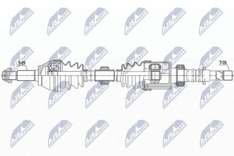 Піввісь NTY NPW-NS-094