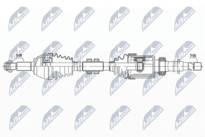 Полуось NTY NPW-NS-096 (фото 1)