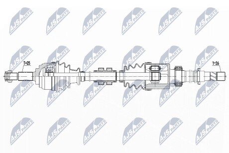 Полуось NTY NPW-NS-102 (фото 1)