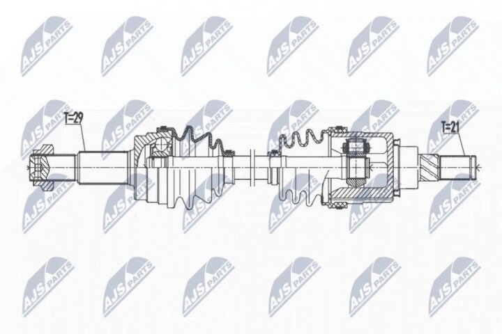 Полуось NTY NPW-NS-106 (фото 1)