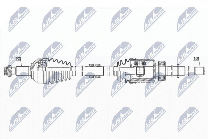 Полуось NTY NPW-NS-122 (фото 1)