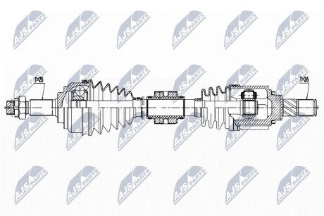 Полуось NTY NPW-NS-136