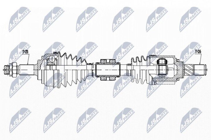 Піввісь NTY NPW-NS-136 (фото 1)