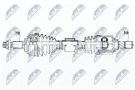 Піввісь NTY NPW-NS-138 (фото 1)