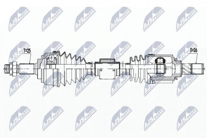 Піввісь NTY NPW-NS-138 (фото 1)