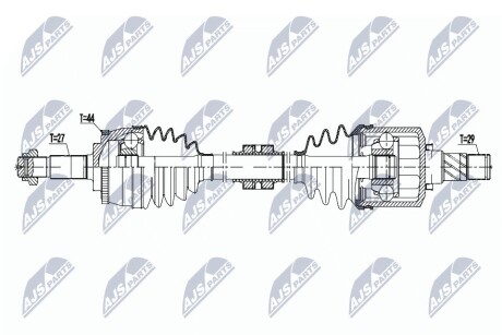 Піввісь NTY NPW-NS-140 (фото 1)