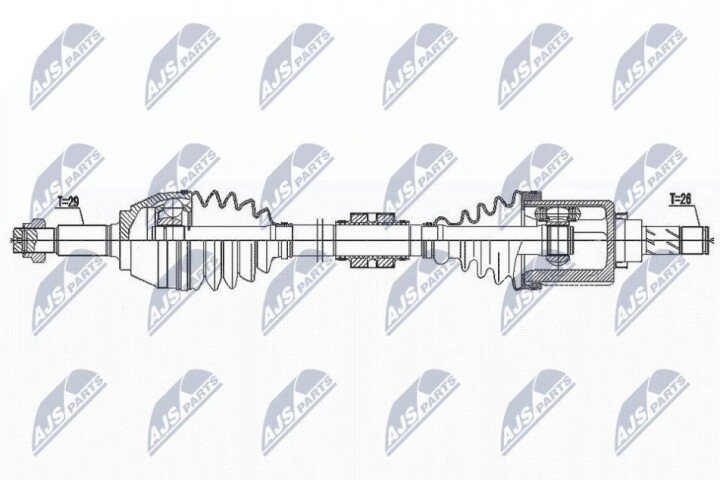 Піввісь NTY NPW-NS-146 (фото 1)