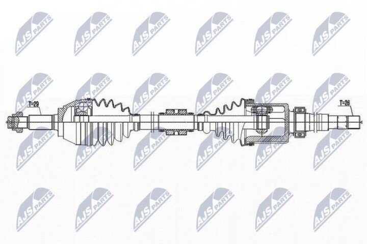 Піввісь NTY NPW-NS-148 (фото 1)