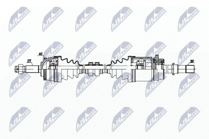 Полуось NTY NPW-NS-157 (фото 1)