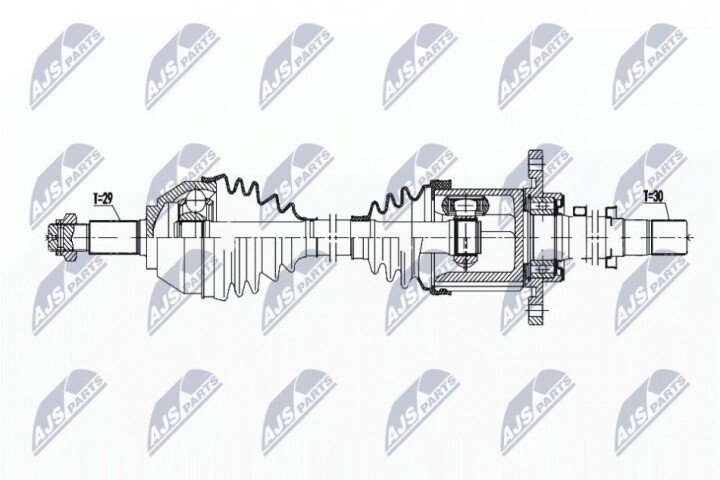 Піввісь NTY NPW-NS-163 (фото 1)