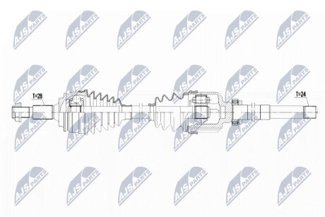 Полуось NTY NPW-PE-017 (фото 1)