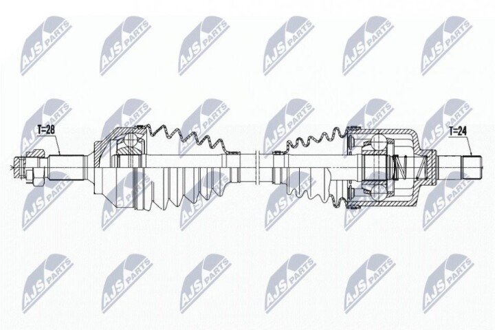 Полуось NTY NPW-PE-027 (фото 1)