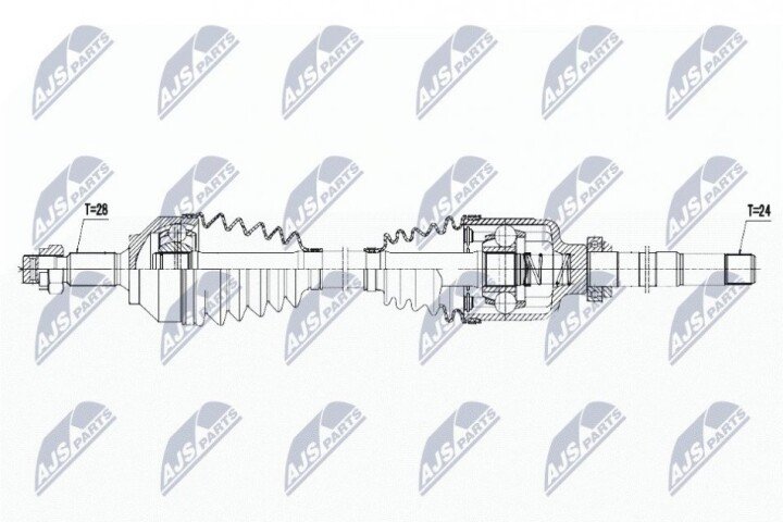 Піввісь NTY NPW-PE-029 (фото 1)