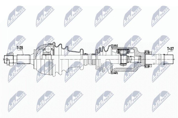 Полуось NTY NPW-PE-035 (фото 1)