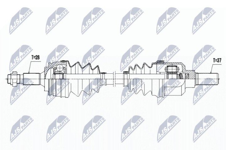 Полуось NTY NPW-PE-039 (фото 1)